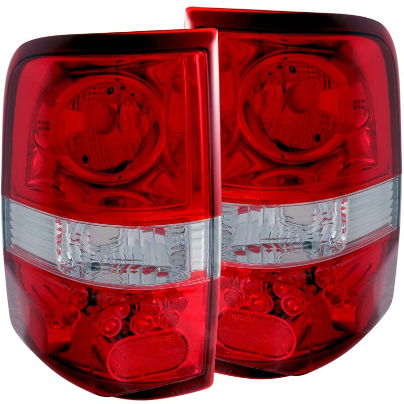 Anzo 2004-2008 Ford F-150 Taillights Red/Clear - LED Style