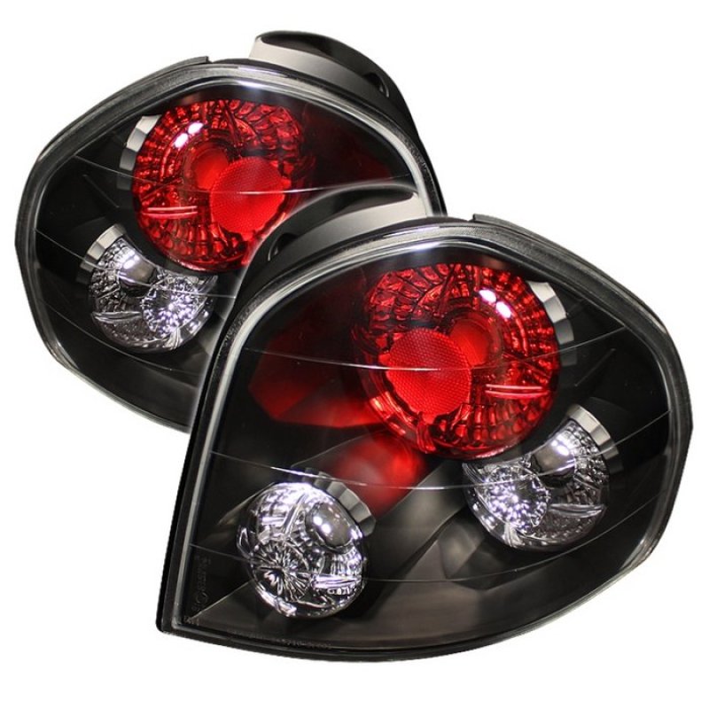 Spyder Hyundai Santa Fe 01-06 (01-04 Model use 3 Bulbs only)Euro Tail Lights Blk ALT-YD-HYSF01-BK 5005359