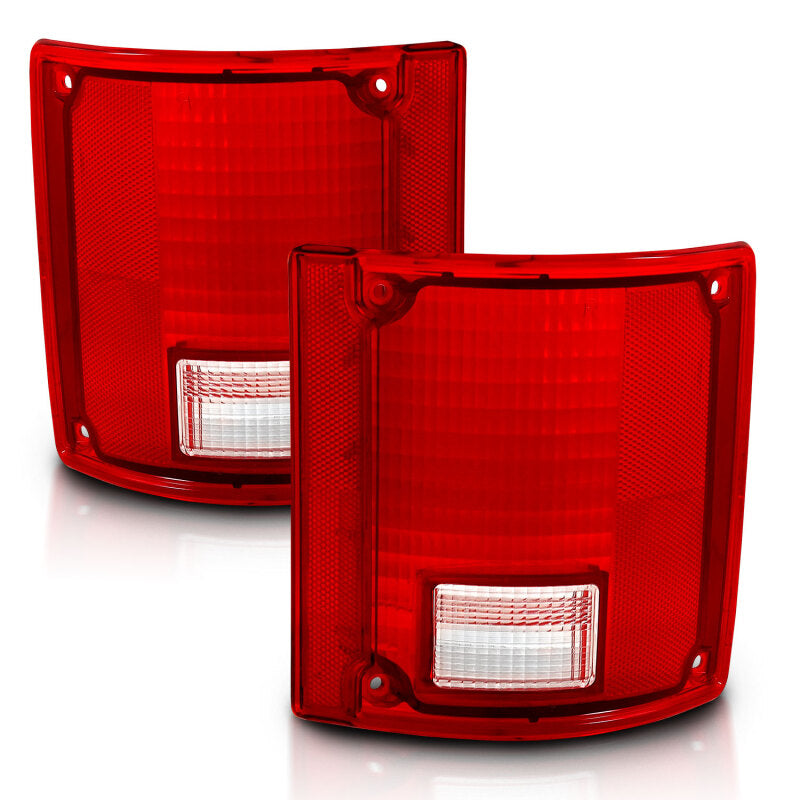 ANZO 1978-1991 Chevy Blazer Taillight Red/Clear Lens w/o Chrome Trim Fleetside (OE Replacement) 311317