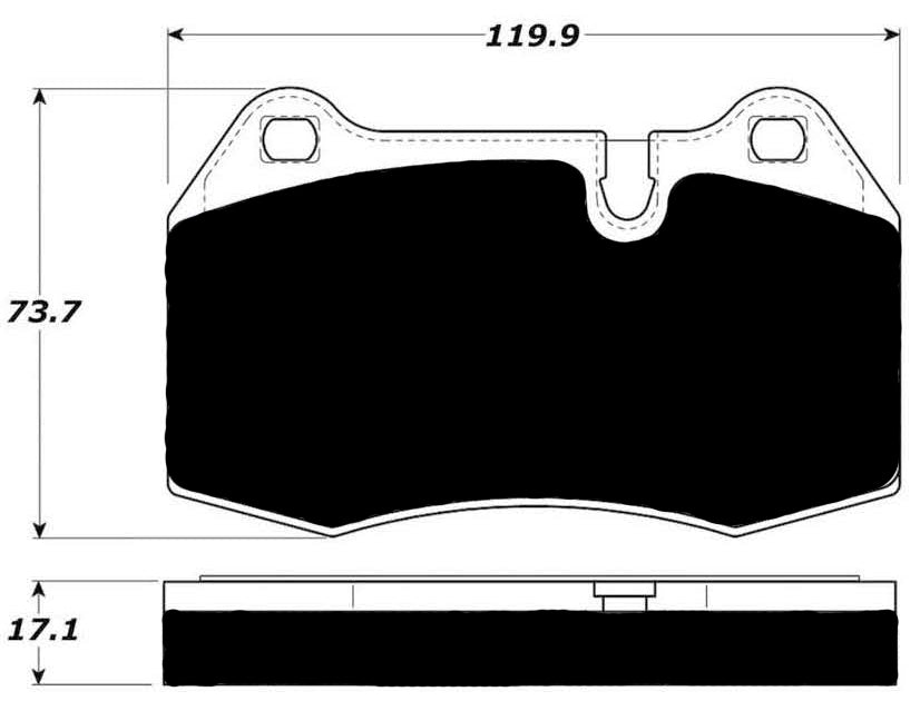 Porterfield Brake Pads for 2005 MASERATI QUATTROPORTE