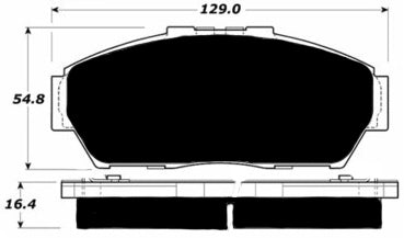 Porterfield Brake Pads for 1994 HONDA CIVIC Hatchback Si w/ABS