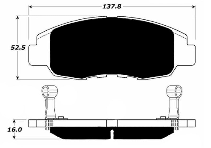 Porterfield Brake Pads for 2001 HONDA CIVIC Coupe DX