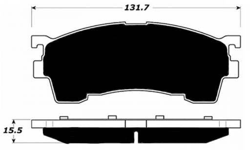 Porterfield Brake Pads for 2000 MAZDA 626 R/Drum