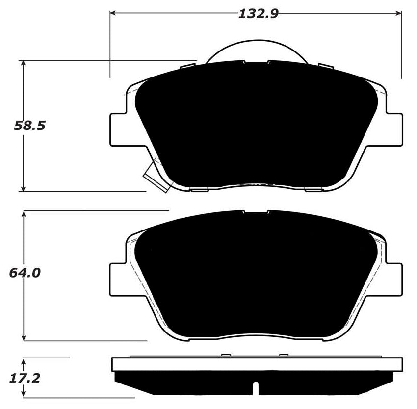 Porterfield Brake Pads for 2009 HYUNDAI SONATA