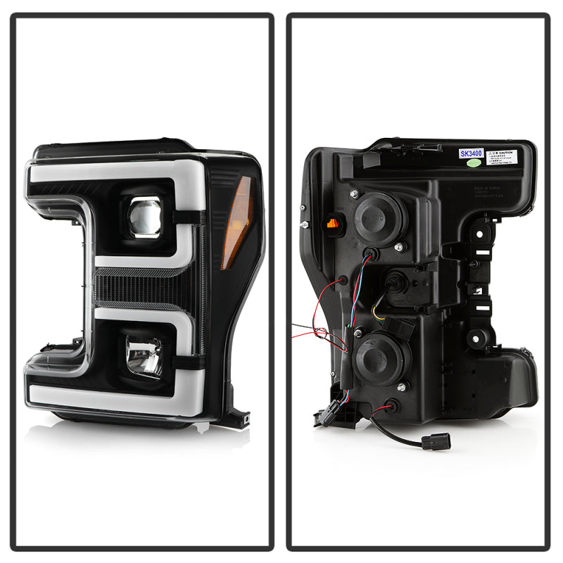 Spyder 17-18 Ford F250/F350/F450 Halogen Model Only -White Light Bar- Black- PRO-YD-FS17HALSI-BK 5087850