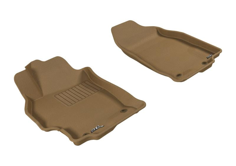 3D MAXpider 2009-2013 Mazda Mazda6 Kagu 1st Row Floormat - Tan L1MZ04511502
