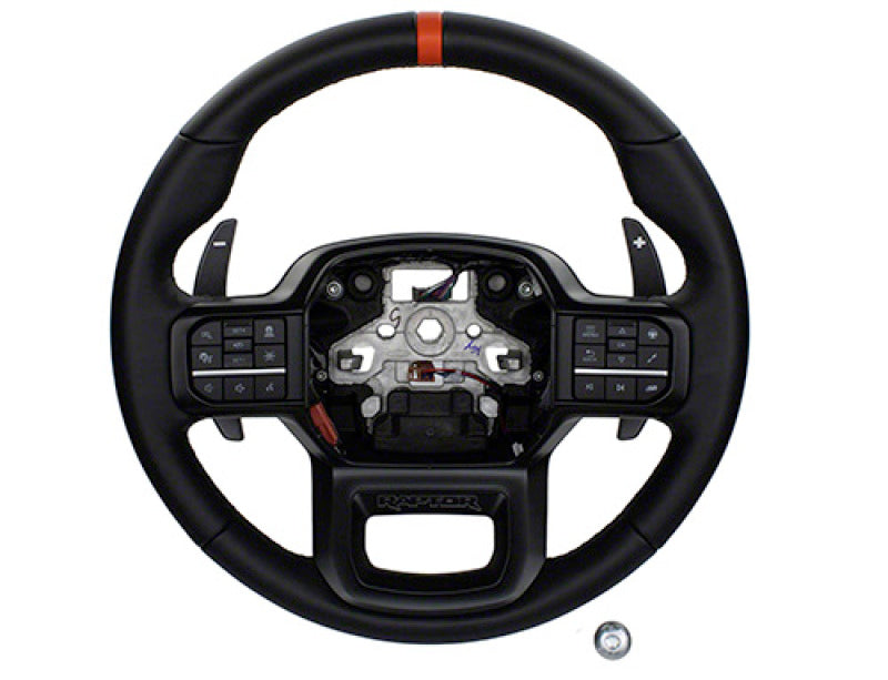 Ford Racing 2021+ F-150 Raptor Steering Wheel Kit - Black M-3600-F15B