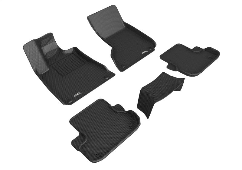 3D MAXpider 13-18 Maserati Ghibli Kagu Floor Mat- Black R1 R2 L1MR00701509