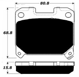 Porterfield Brake Pads for 1997 TOYOTA SUPRA Turbo