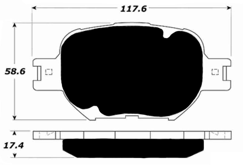 Porterfield Brake Pads for 2004 TOYOTA CELICA GT