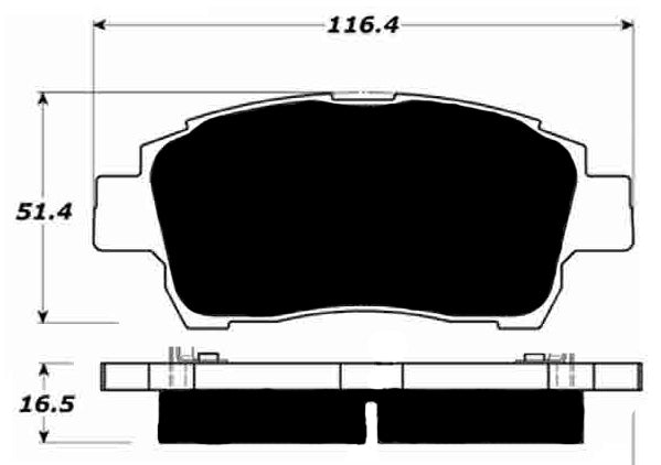 Porterfield Brake Pads for 2000 TOYOTA MR 2 SPYDER