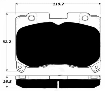 Porterfield Brake Pads for 1995 TOYOTA SUPRA Turbo