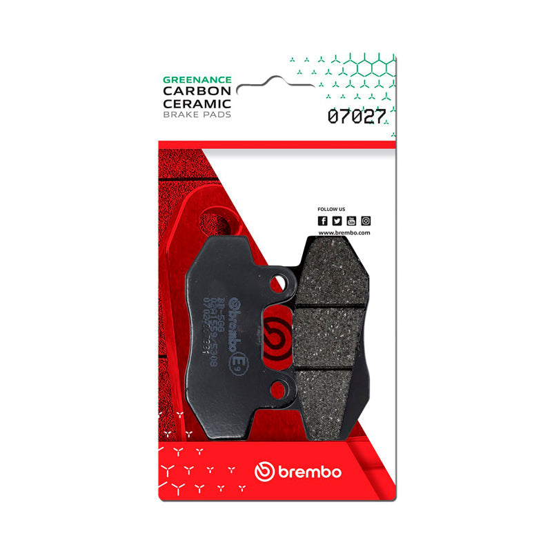 Brembo OE Honda CMX/Honda Mbx/Honda Nsr/Honda Ml/Hyosung Boomer Carbon Ceramic Brake Pad - Front 07027