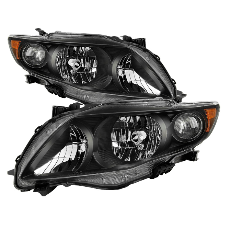 SPYDER xTune Toyota Corolla 2009-2010 OEM Style Headlights - Black HD-JH-TCO09-AM-BK 9035906
