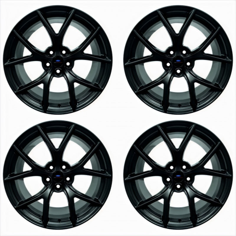 Ford Racing 15-20 Mustang19x9.5in & 19x10in Wheel Kit w/TPMS - Matte Black M-1007K-DC19MB