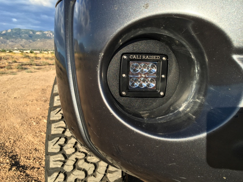 Cali Raised LED Cali Raised 2005-2011 Toyota Tacoma Led Fog Light Pod Rep Brackets Kit - Brackets W/ Amber Pods CR2455