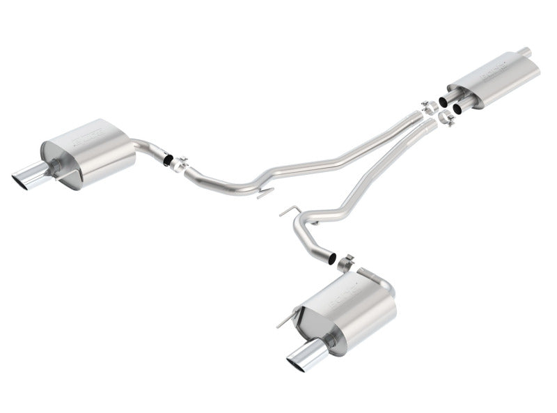 Borla Touring Cat Back 15-17 Ford Mustang 2.3L EcoBoost MT/AT 2.25in pipe 4in tip 140583