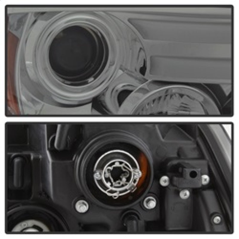 Spyder Dodge Ram 13-15 Projector Headlights Light Bar DRL Smoke PRO-YD-DR13-LBDRL-SM 5081735