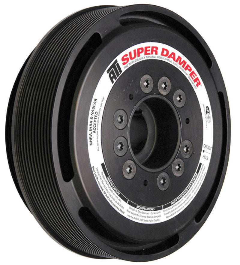 ATI Damper - 6.325in - ST - Ford SB V8 - 28.2 Ext Bal (Not 302) - 4 Bolt w/SC - 4in Long - B Timing ATI918912