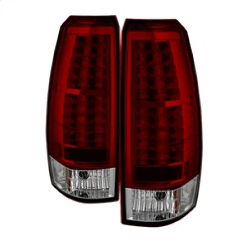 Spyder Chevy Avalanche 07-13 LED Tail Lights Red Clear ALT-YD-CAV07-LED-RC 5032478