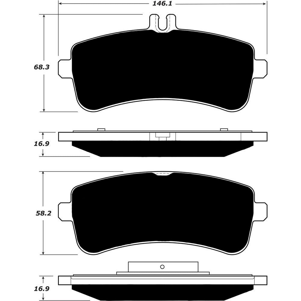 Porterfield Brake Pads for 2016 MERCEDES-BENZ S600 Armored