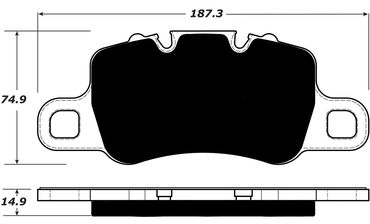 Porterfield Brake Pads for 2015 PORSCHE 918 w/Race Package