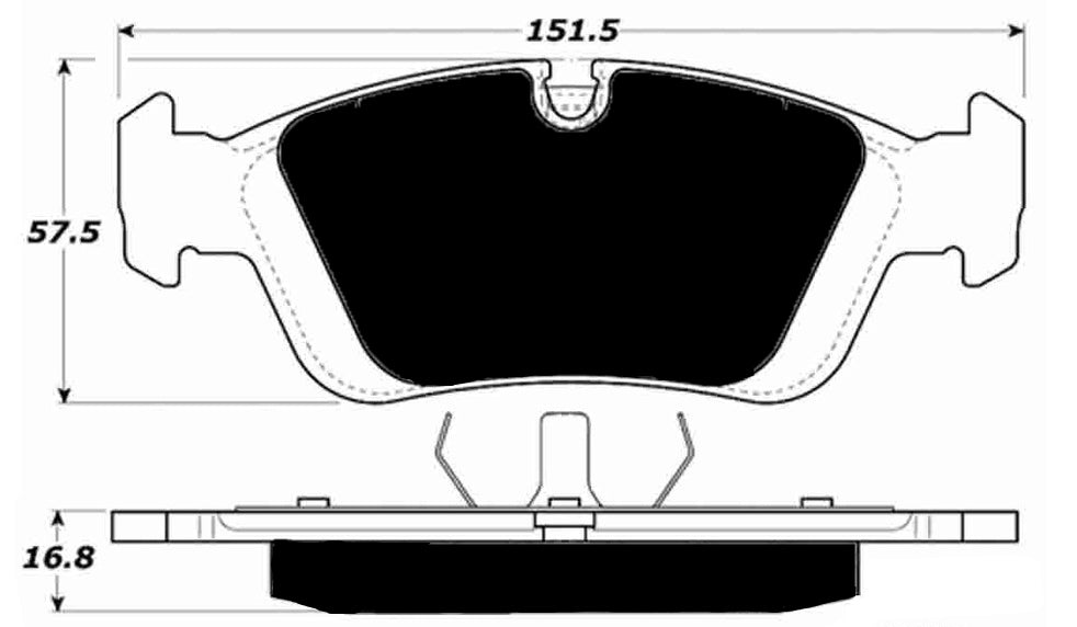 Porterfield Brake Pads for 1996 BMW 325 Series E36