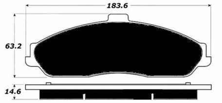 Porterfield Brake Pads for 2005 CADILLAC XLR