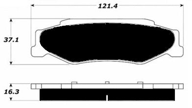 Porterfield Brake Pads for 2000 CHEVROLET CORVETTE