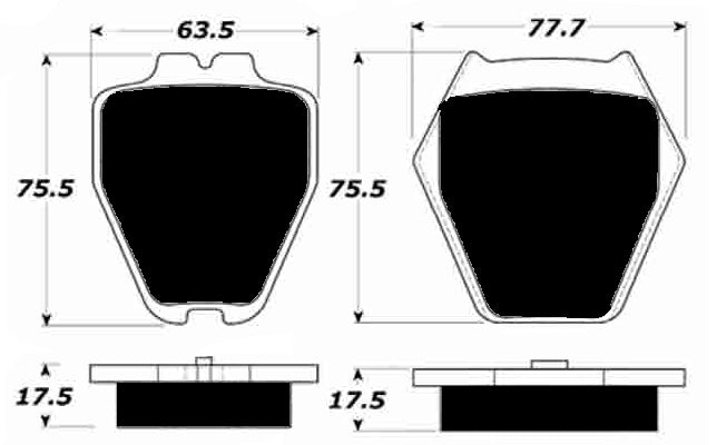Porterfield Brake Pads for 1999 AUDI A6 Quattro - 2.7L Turbo