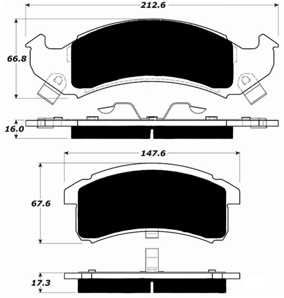 Porterfield Brake Pads for 1996 CHEVROLET CAMARO