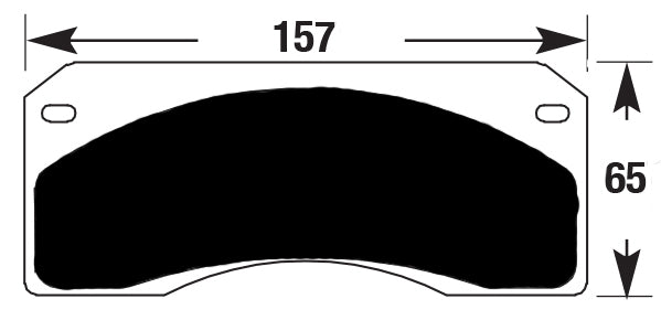 Porterfield Brake Pads for 1965 CHEVROLET CORVETTE Dual Pin