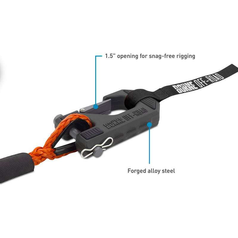Borne Off-Road 10K Winch - Orange Synthetic Rope BNWN-10-SOR