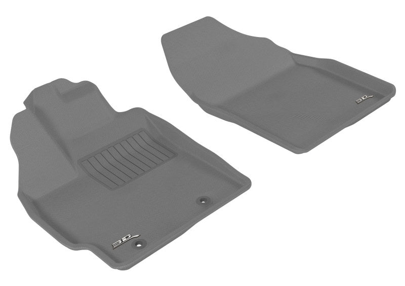 3D MAXpider 2010-2011 Toyota Prius Kagu 1st Row Floormat - Gray L1TY04011501