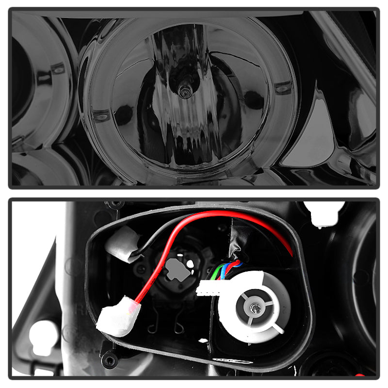Spyder BMW E90 3-Series 06-08 Projector LED Halo Amber Reflctr Rplc Bulb Smke PRO-YD-BMWE9005-AM-SM 5009029