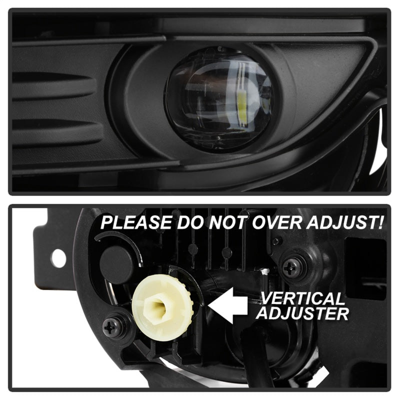 Spyder 17-18 Mazda CX-5 OEM Style Full LED Fog Light w/Switch - Clear (FL-MCX52017-LED-C) 9043352