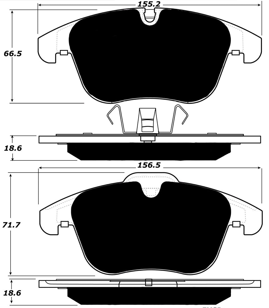 Porterfield Brake Pads for 2012 VOLVO S60 w/300mm Front DISC