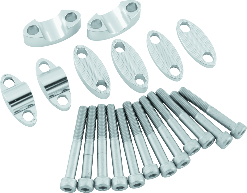 BikeMaster Aluminum Handlebar Risers 7/8in - Silver 151988