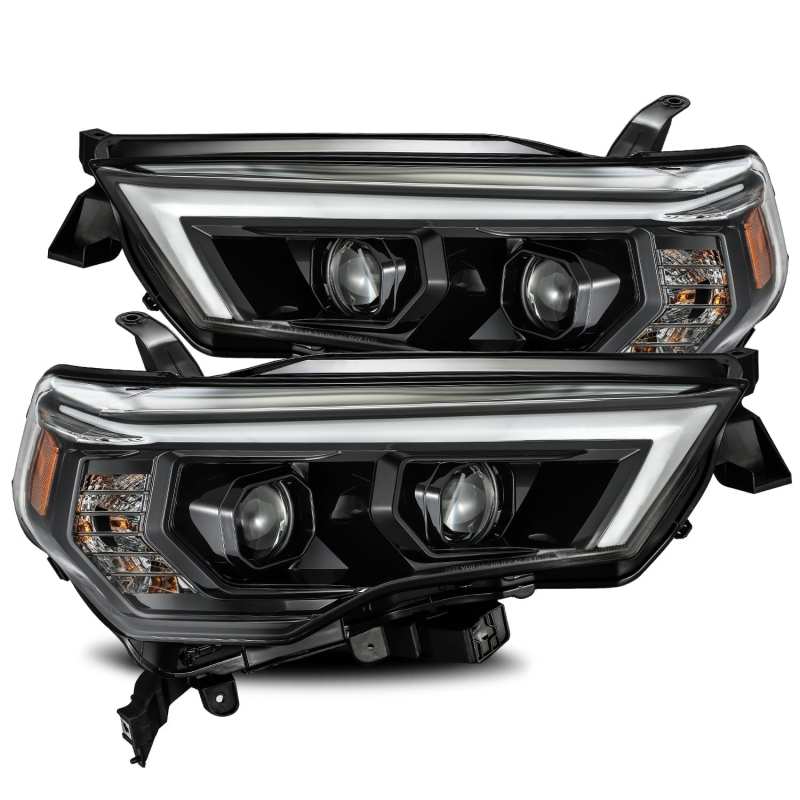 AlphaRex 14-20 Toyota 4Runner PRO-Series Projector Headlights Plank Style Alpha Black w/Seq Signal 880726 *Discontinued
