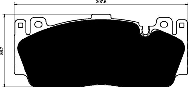 Porterfield Brake Pads for 2013 BMW M6 - w/ Iron Discs