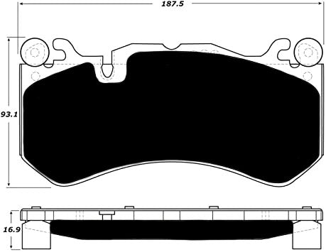 Porterfield Brake Pads for 2009 MERCEDES-BENZ SL65 Sport Pkg