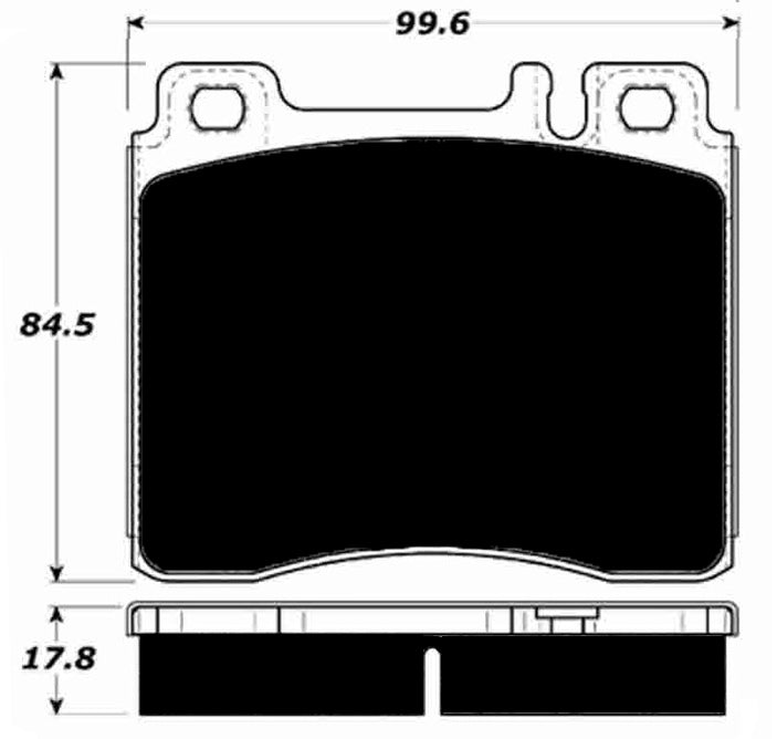 Porterfield Brake Pads for 1999 MERCEDES-BENZ CL500