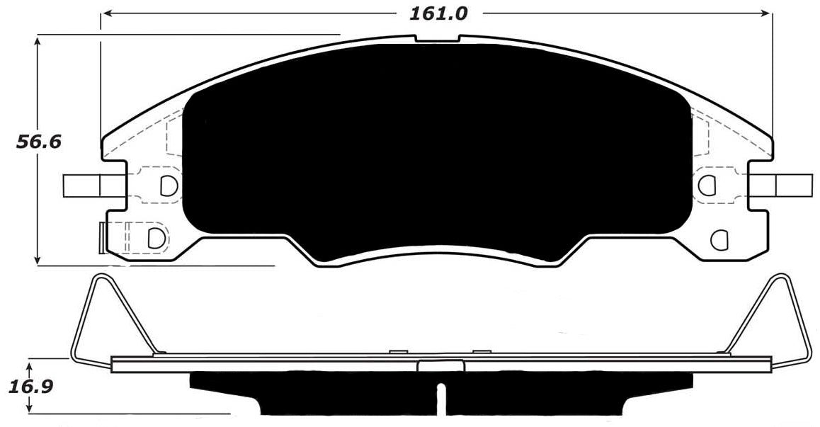 Porterfield Brake Pads for 2010 FORD FOCUS