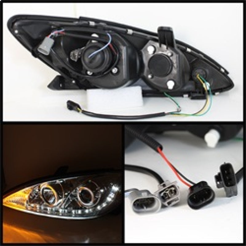 Spyder Toyota Camry 02-06 Projector Headlights DRL Chrome High H1 Low H1 PRO-YD-TCAM02-DRL-C 5042781