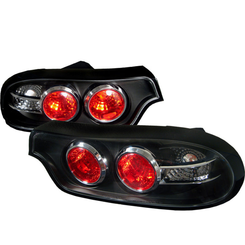SPYDER Mazda RX7 93-01 Euro Style Tail Lights Black ALT-YD-MRX793-BK 5006523