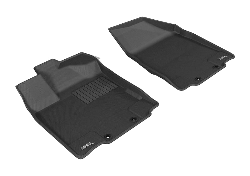 3D MAXpider 2013-2020 Nissan/Infiniti Pathfinder/QX60/JX Kagu 1st Row Floormat - Black L1NS05811509