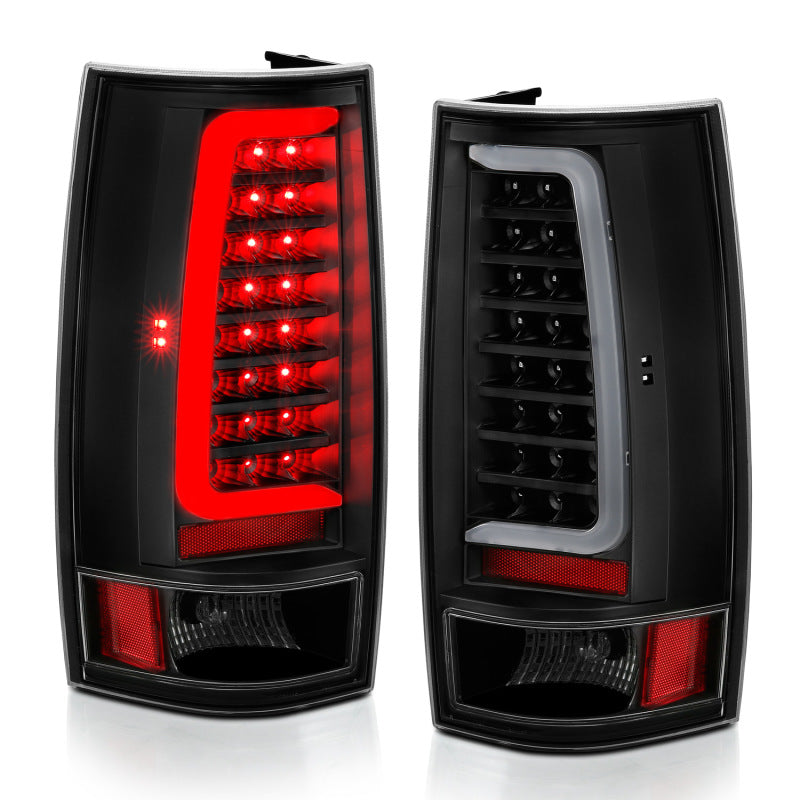 ANZO 2007-2014 Chevy Tahoe LED Taillight Plank Style Black w/Clear Lens 311321