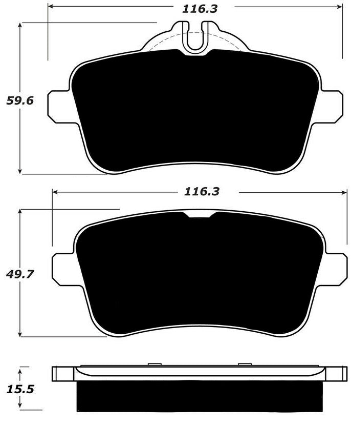 Porterfield Brake Pads for 2019 MERCEDES-BENZ GLE63 AMG - w/Brembo Front Calipers