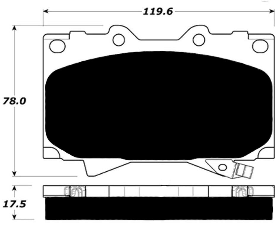 Porterfield Brake Pads for 1999 TOYOTA LANDCRUISER