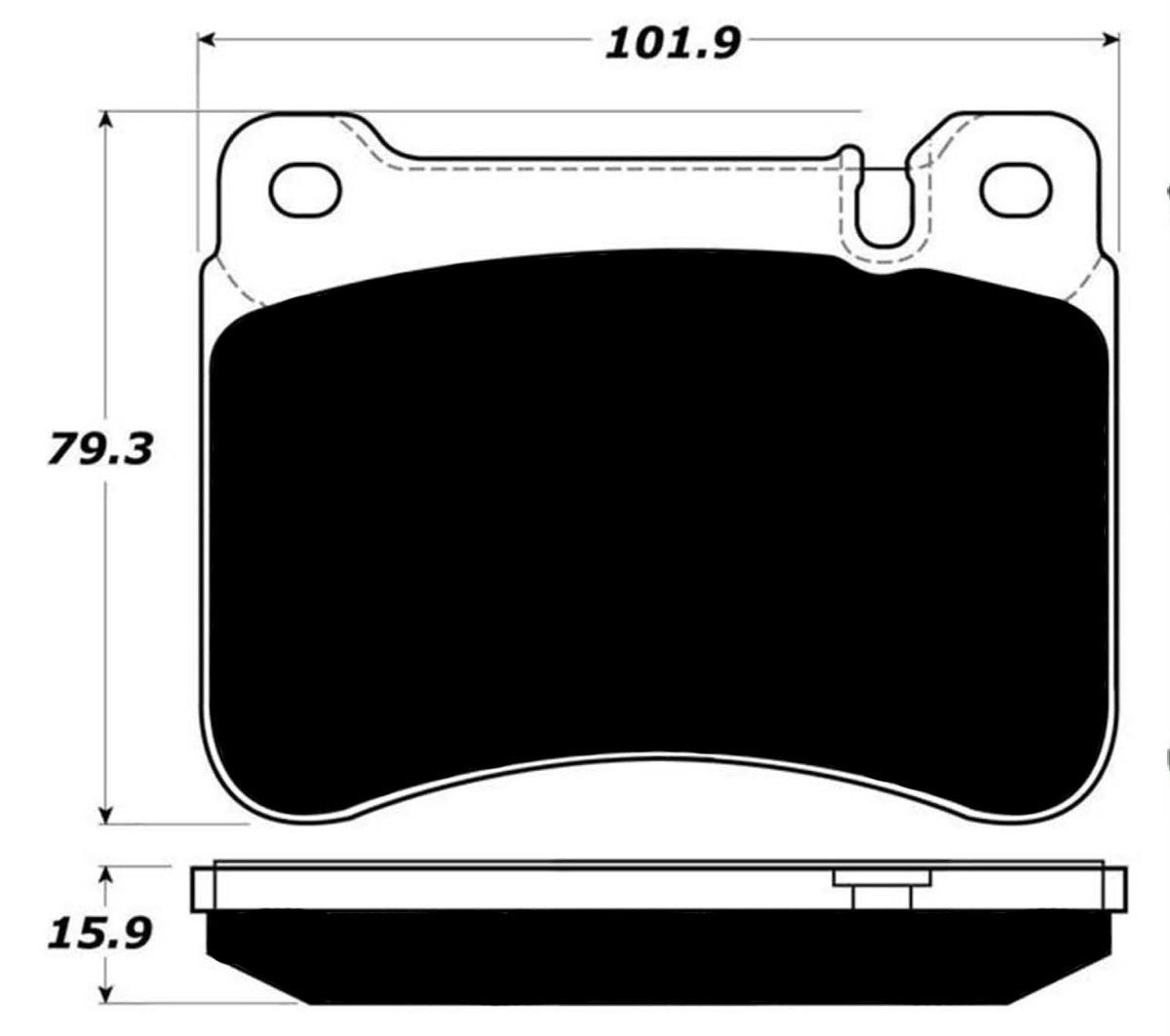 Porterfield Brake Pads for 2007 MERCEDES-BENZ SLK350